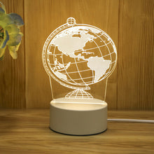 Load image into Gallery viewer, 3D LED Lamp Creative USB Night Lights Novelty Illusion Night Lamp 3D Illusion Table Lamp