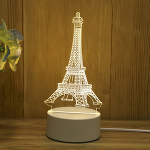 3D LED Lamp Creative USB Night Lights Novelty Illusion Night Lamp 3D Illusion Table Lamp